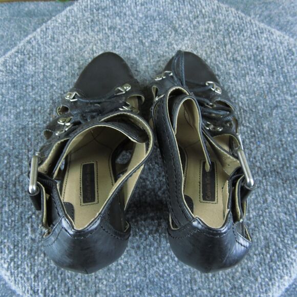Calvin Klein Women's Jessica Gladiator Black Synthetic Size 6M Gently Used 2025 - Picture 6 of 7
